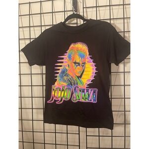 JoJo Siwa Graphic T-Shirt Colorful Portrait Tee Black Small‎